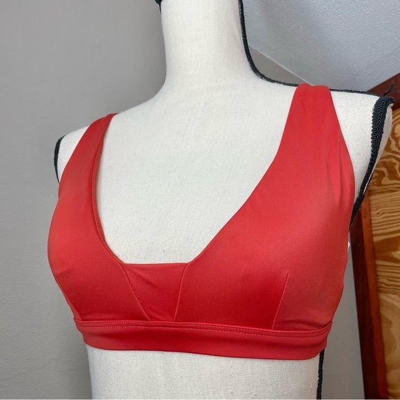 Andie The Tahiti Bikini Swimsuit Swim Top in Chili Pepper Orange Red Small NWT - Picture 5 of 12